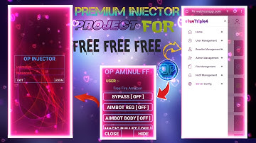 OP AMINUL FF NEW VIP INJECTOR | NEW VIP PHP LOGIN SYSTEM UI | SKETCHWARE INJECTOR PROJECT 🥰
