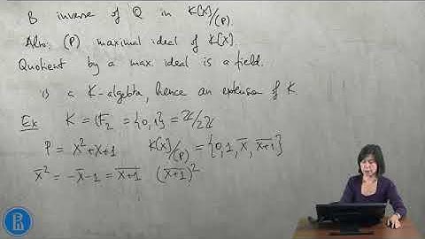 Algebraic elements. Minimal polynomial.