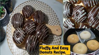 Donuts Recipe/Fluffy Quick And Easy Recipe/How To Make Market Style Chocolate Donuts At Home.