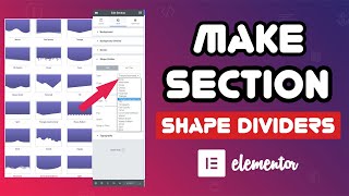 How to Create Elementor Shape Dividers।। Design Your Custom Dividers