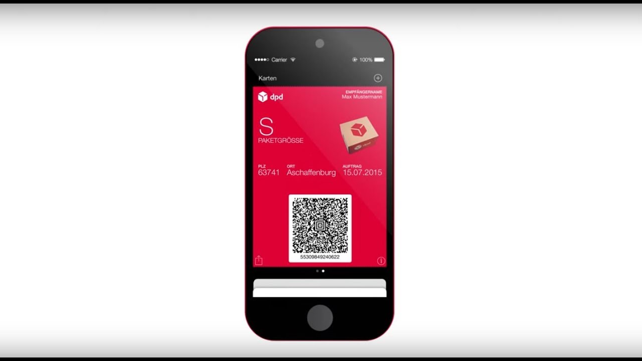 Der mobile Paketschein von DPD – ganz einfach auf dem Smartphone oder der  Apple Watch anzeigen - YouTube