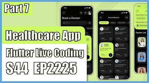 [Flutter] Flutter Live Coding EP2225 (Healthcare App UI Part 7)