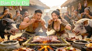Chàng nghèo xuyên không thời đói, cưới vợ đẹp; đổi đời, ăn thịt mỗi ngày khiến cả làng sốc!