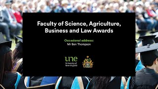Graduation ceremony: Faculty of Science, Agriculture, Business & Law