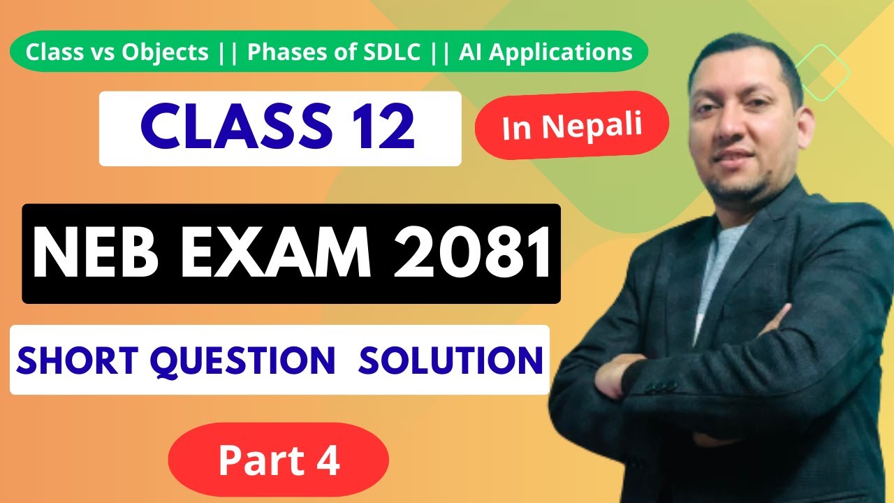 NEB Grade 12 Computer Science Exam 2081 | Part 4 | OOP, C++ Class ...