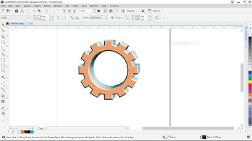 Corel Draw | Vẽ bánh răng 3d
