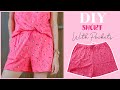 DIY Short With Pockets | DIY Elastic waistband Short Tutorial