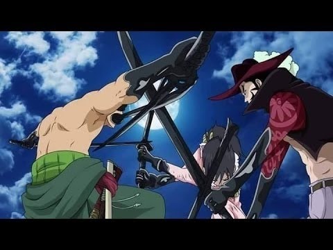 ZORO REENCONTRA MIHAWK APÓS 2 ANOS! Zoro vs Mihawk (Batalha Final) - One  Piece 