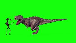 Siren Head & T Rex Roar Green Screen Video