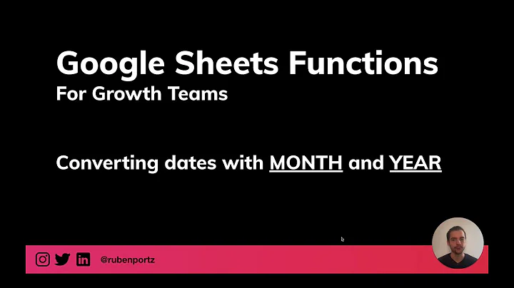 Converting dates with MONTH and YEAR in Google Sheets