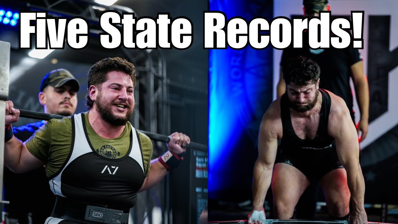 STATE RECORDS IN TWO DIVISIONS AT MY POWERLIFTING COMPETITION! YouTube