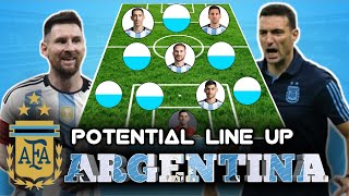 Argentina Line Up | Copa America 2024 | World Champions | Messi | Di Maria| Martinez| Alvarez