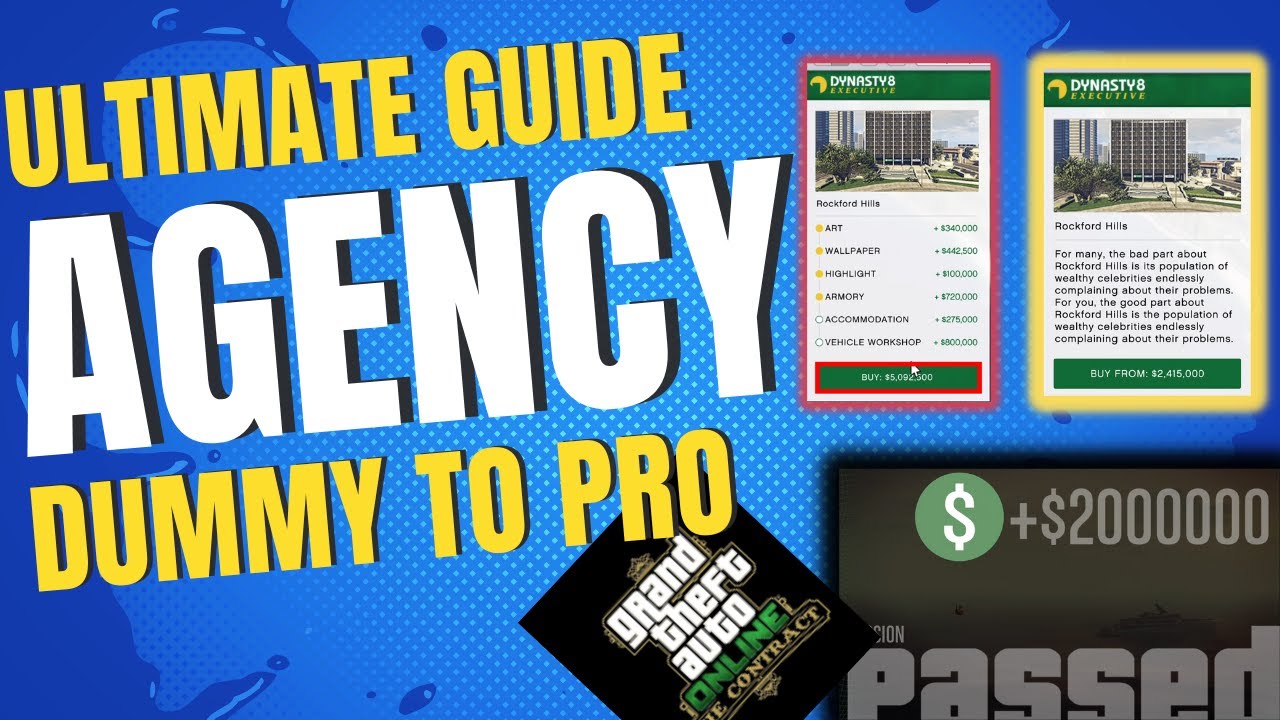 GTA 5 ONLINE How To Make The Most Out The Agency VIP Contract Missions. YouTube