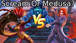 Scream Vs Medusa Who Is Better  Marvel Contest Of Chdanions