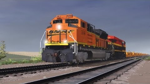 Trainz Simulator 3 BNSF Empty Intermodal Train with KCS ES44AC Trailing