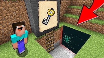 Minecraft NOOB vs PRO:NOOB CHOOSE RIGHT KEY TO OPEN SECRET  BUNKER? CHALLENGE 100% TROLLING