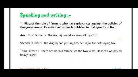 Glimpses of the Past Class 8th | working with the language + speaking and writing answers