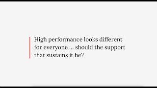 Tailored Support for High Performers: Why One-Size Doesn’t Fit All | Dr Tim Rogers