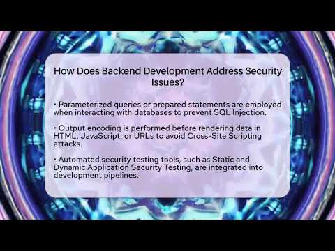 How Does Backend Development Address Security Issues? | Server Logic Simplified News