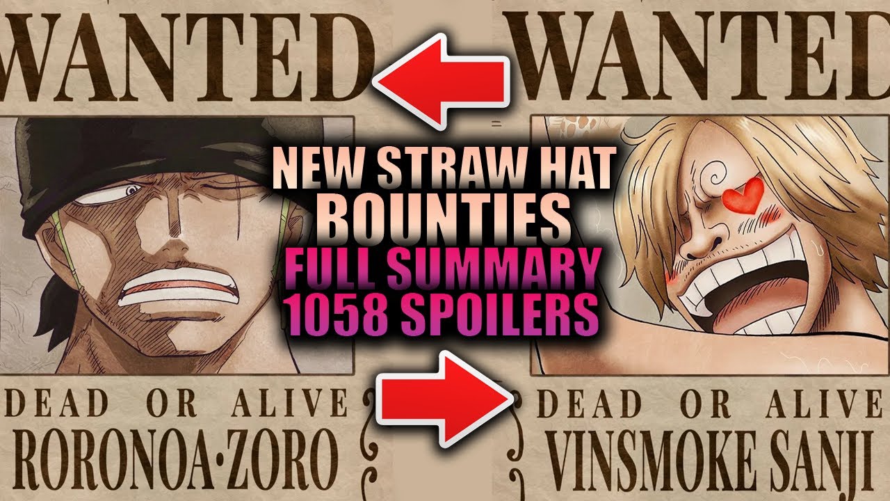 NEW STRAW HAT BOUNTIES (Full Summary) / One Piece Chapter 1058 Spoilers 