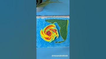 "Florida Hurricane Path". DIY Easy paper electronics project for beginners. #Milton #Helene #Idalia