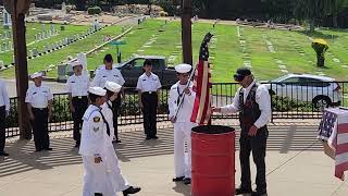 ALR 2025 Flag Retirement Ceremony at Lone Tree Cemetery with Sea Cadet Hancock Squadron / TS Midway