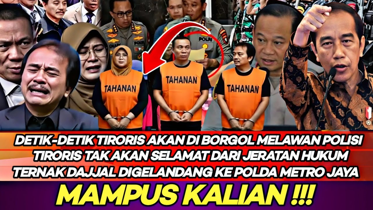 Detik-detik Tiroris Ternak Dajjal Akan Diborgol Malah Melawan Polda Teroris Tak Akan Selamat Modyar 