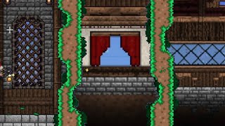 3 Different Window Designs For Your Base In Terraria! #terraria #building