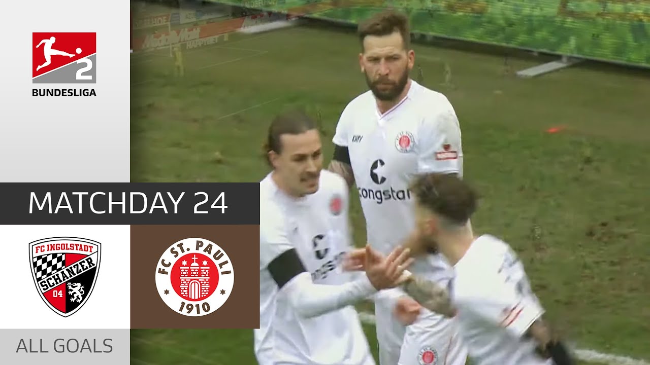 St Pauli Climbs To The Top Fc Ingolstadt 04 Fc St Pauli 1 3 Highlights Bundesliga 2 21 22 Youtube