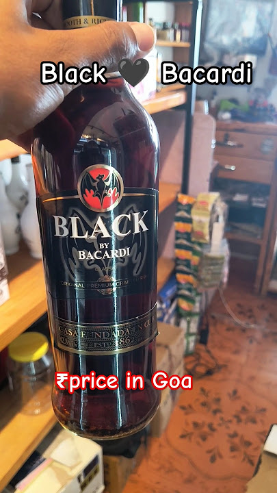 Black By Bacardi Price In Goa #bacardi #blackbacardi #alcoholingoa #goa #bacardiingoa