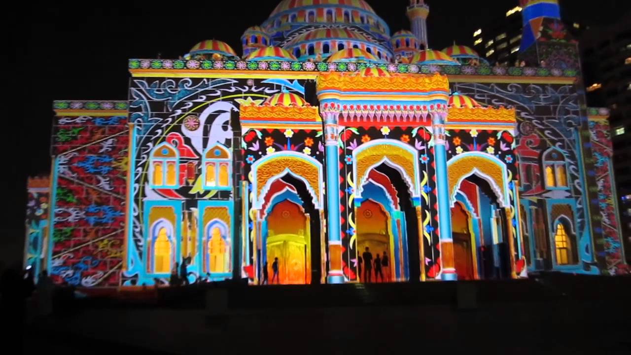 Call to prayer at Al Noor Mosque Sharjah (Light Festival) YouTube Call to prayer at Al Noor Mosque Sharjah (Light Festival) YouTube
