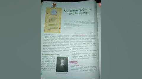 Class 8: history chapter 6; Weavers, crafts and industries
