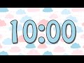 10 Minute Relaxing Timer | Calm Ambient Background Music | Stress Free Countdown