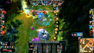 Epic 1v3 triple kill by Muffinqt as Blitzcrank (mMe.Ferus versus TSM)