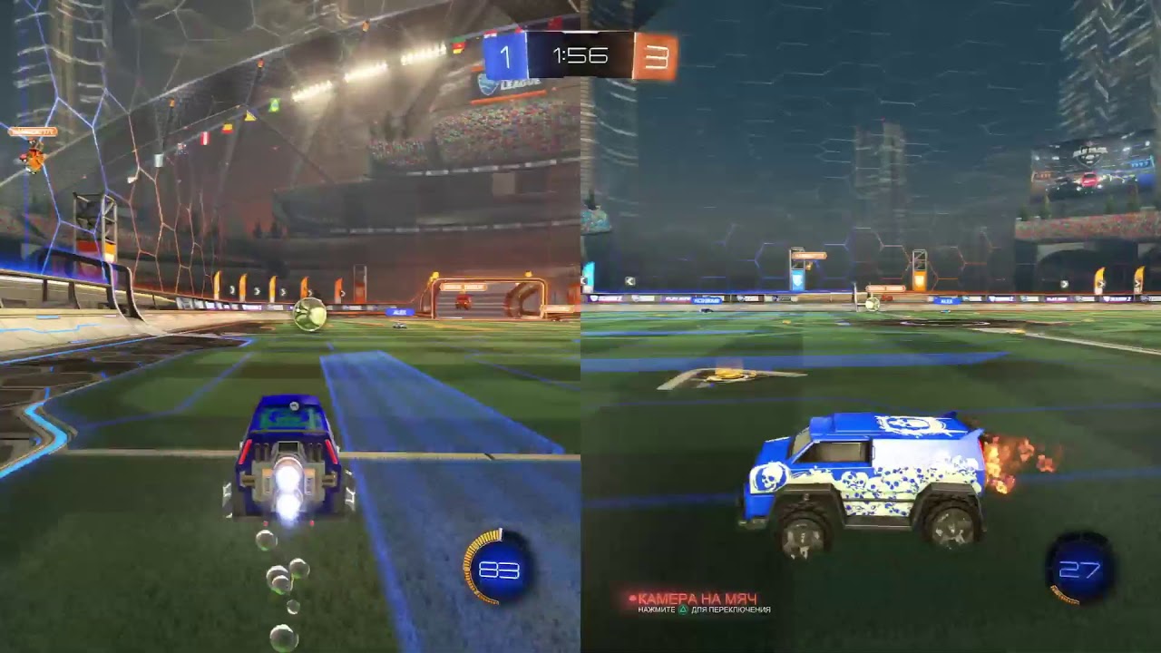 Игра Rocket league PS4 Pro. No mic. HD.