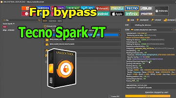 FRP Bypass Google Account Lock Tecno Spark 7T with UnlockTool