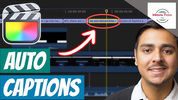 How to Use Auto Captions in Final Cut Pro 11 | Generate Captions Automatically in Final Cut Pro 11