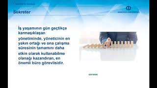 Temel Sekreterli̇k - Ünite 1 Özet