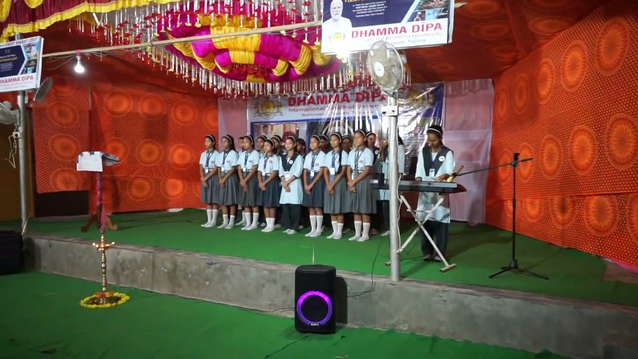 WELCOME SONG BY DHAMMA DIPA SCHOOL CHOIR ON 1ST ANNIVERSARY OF DDIBU 2023