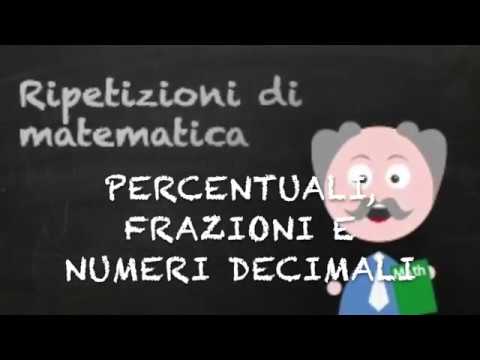 Percentuali, frazioni e numeri decimali