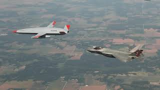 Boeing MQ-25 Tanker UAV Refuels F-35C Lightning II