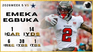Emeka Egbuka NFL Week 5 Highlights | Every Play