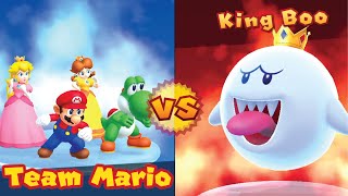 Haunted Trail in Mario Party 10 is AMAZING!! (King Boo Boss Fight vs Mario, Yoshi, Peach, Daisy)