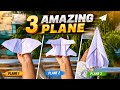 Best 3 Amazing paper plane That flies like Real plane 😮 || how to make paper super plane
