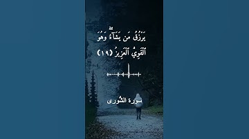 القرأن الكريم سورة الشورى 19-  #اكسبلور #المصحف #quran #قرآن