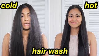 Hot vs Cold Water Hair Wash! | Which is better for your hair? 🧐