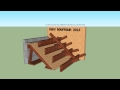 Coffrage d'escalier de béton  / Concrete stairs (animation)