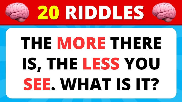 20 Riddles That Will Test Your Brain Speed |🧠🔥 Brain Teasers & Riddle Quiz