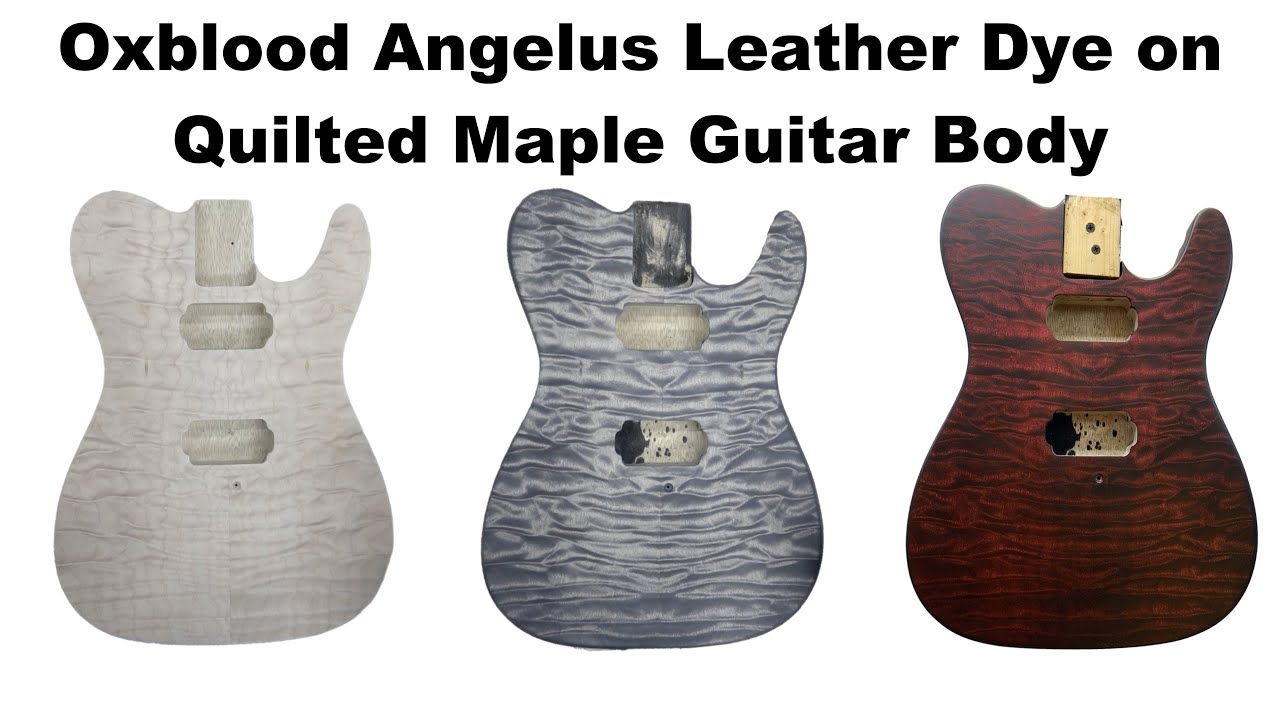 black wood stain guitar