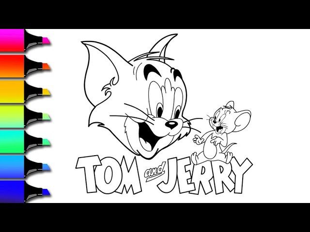 Tom and jerry coloring page-8